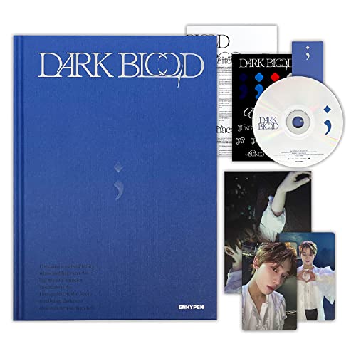 ENHYPEN - [Dark Blood] (Half Ver.) Photo Book + CD-R + Photo Card